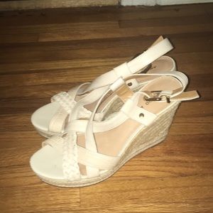 Antonio Melani White wedge sandals